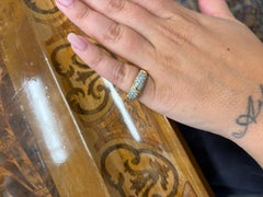 VAN CLEEF & ARPELS PARIS 18k Hammered Yellow Gold & Diamond Ring Vintage 1970s