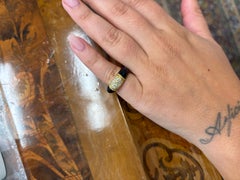 VAN CLEEF & ARPELS PARIS 18k Yellow Gold, Onyx & Diamond Philipine Ring Vintage