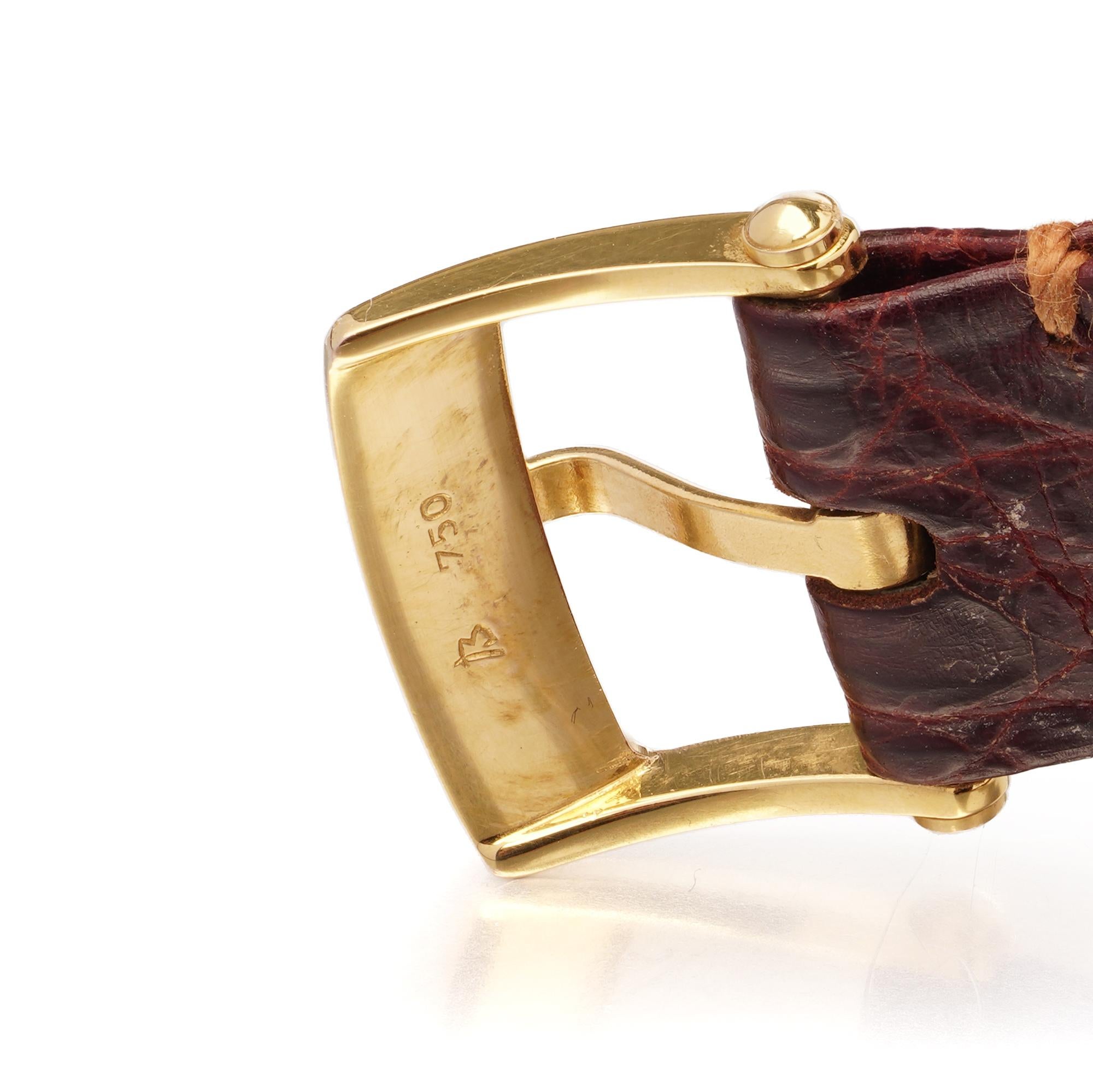 Montre habillée en or jaune 18 carats Van Cleef & Arpels Paris, années 1980 - 1990 en vente 3
