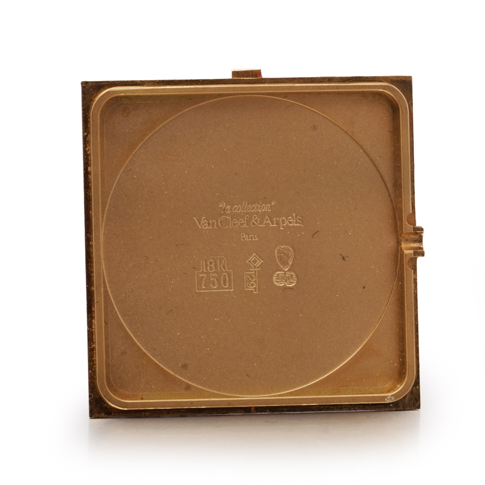 Montre habillée en or jaune 18 carats Van Cleef & Arpels Paris, années 1980 - 1990 en vente 5