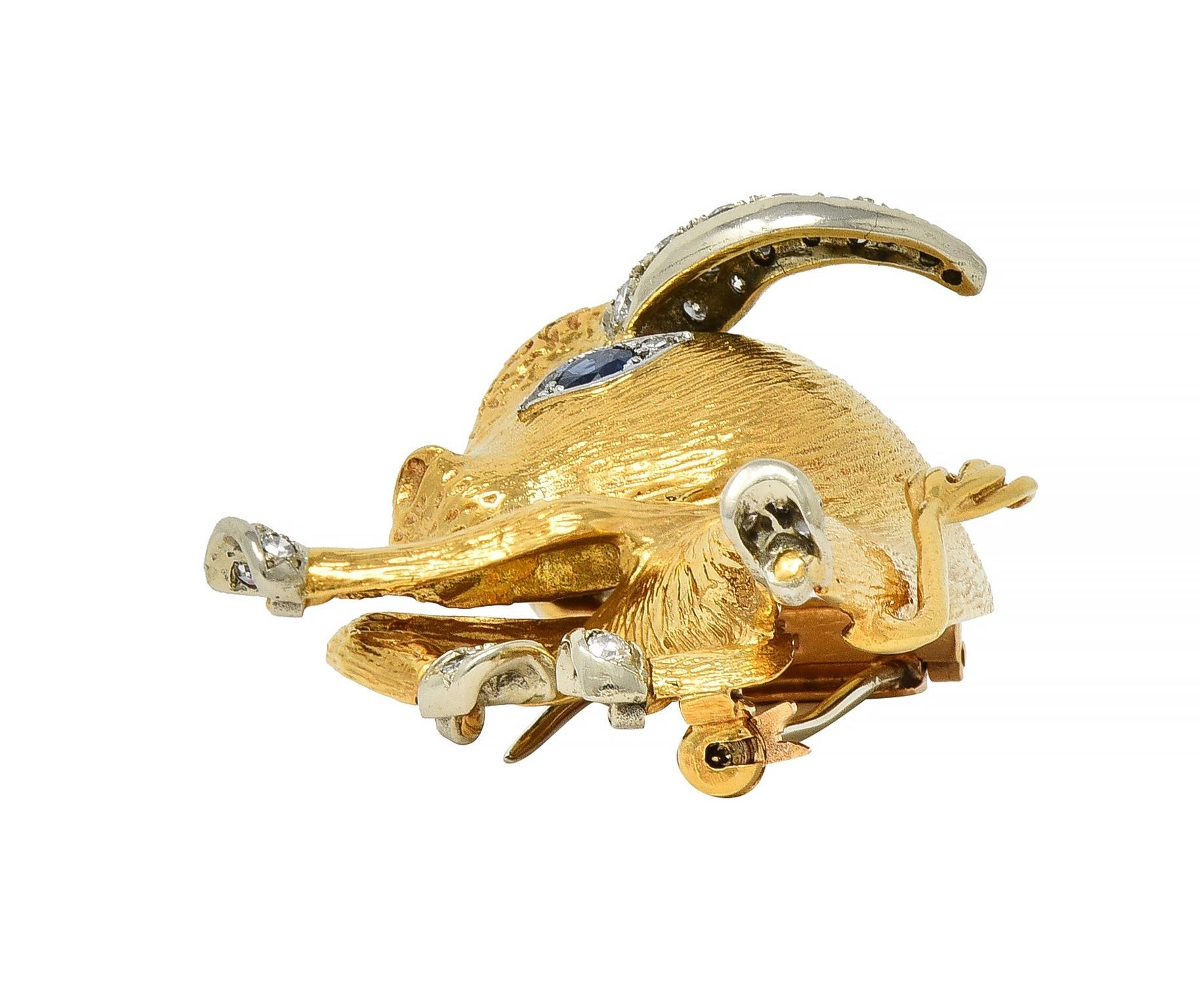 Van Cleef & Arpels Paris Diamond 18K Gold Whimsical Taurus Zodiac Brooch 3
