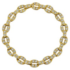 Van Cleef & Arpels Paris Bracelet à maillons en or et diamants