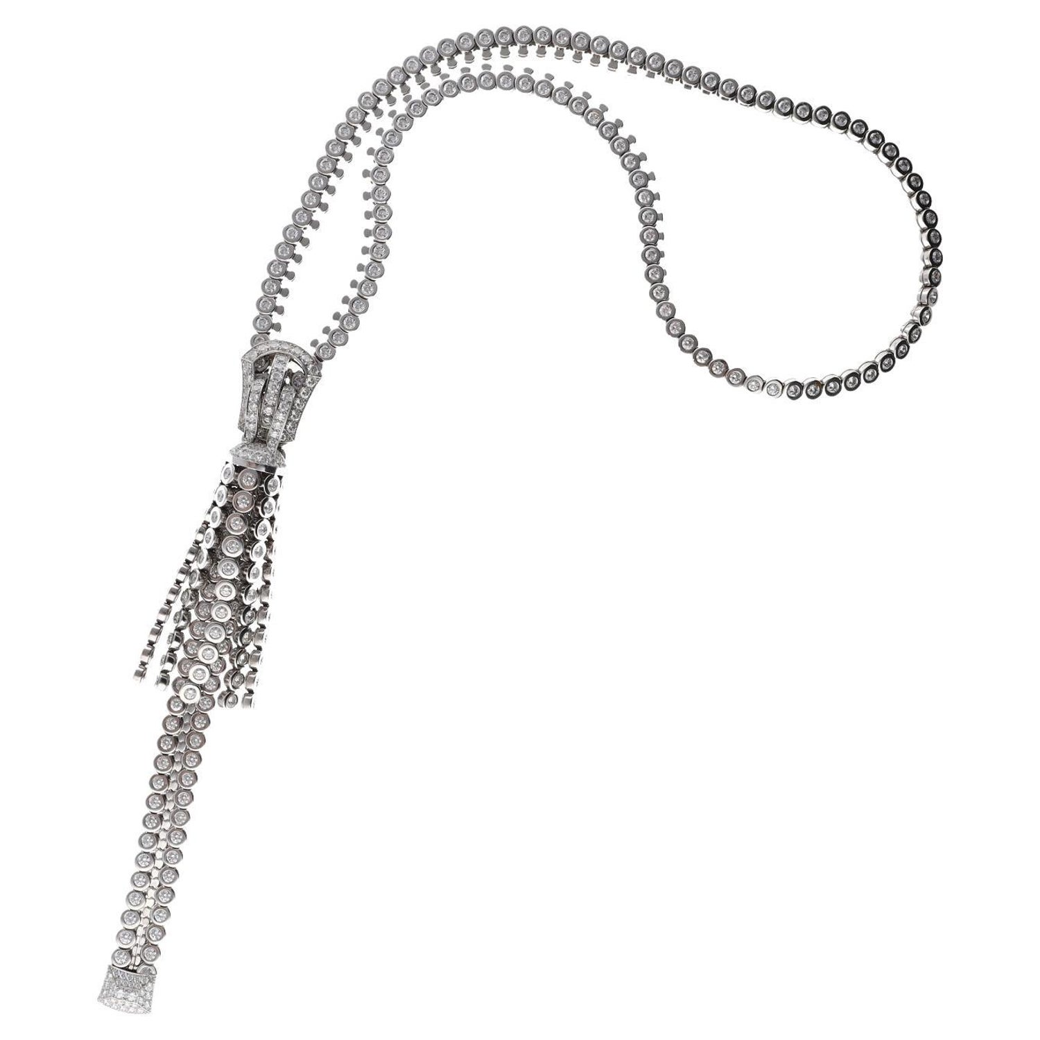 Zipper Diamond Necklace - 10 For Sale on 1stDibs