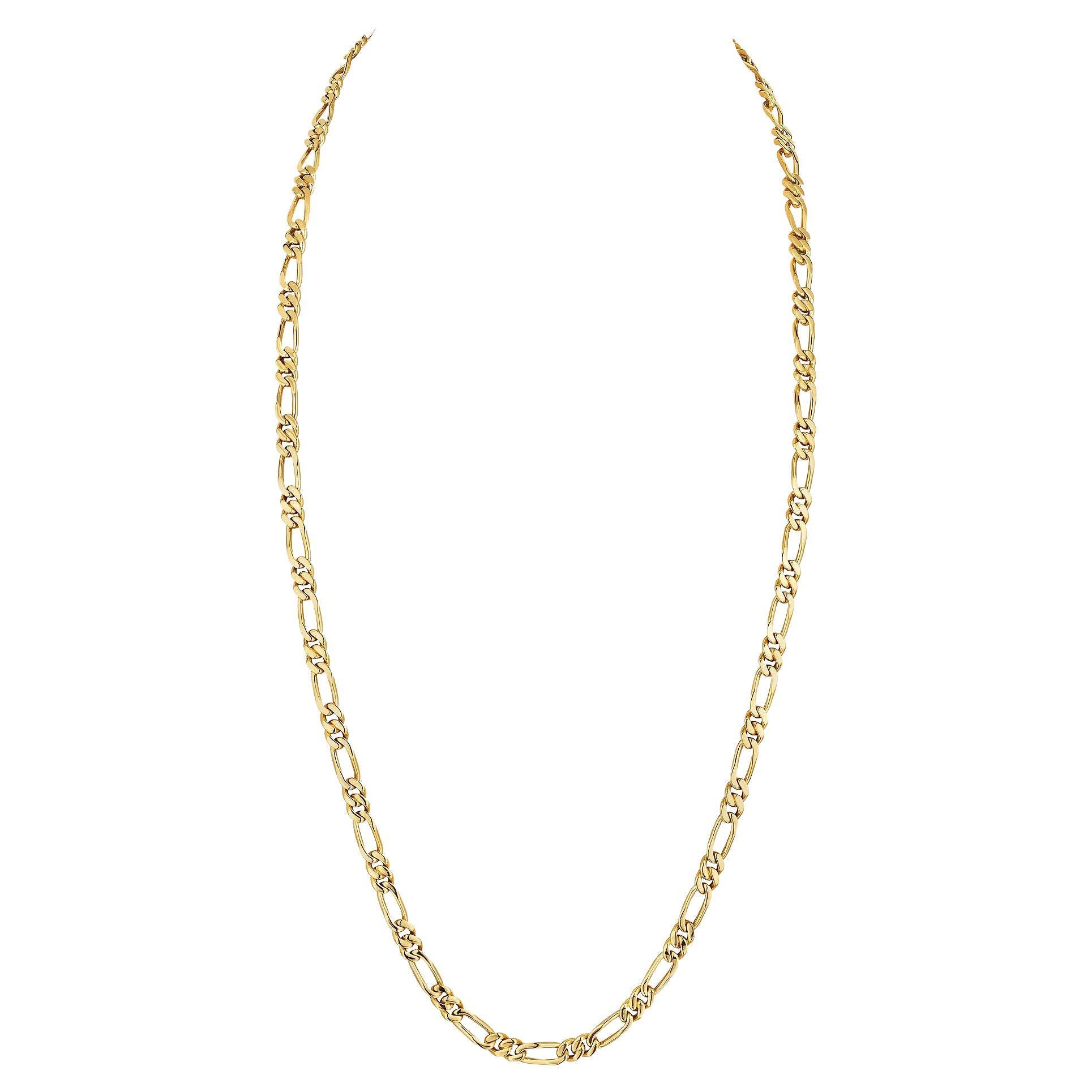Van Cleef & Arpels Paris Modernistische 36" Figaro-Gliederhalskette aus Gold im Angebot