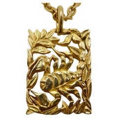 Van Cleef & Arpels Paris Modernist Scorpio Pendant in Gold