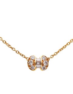 VAN CLEEF & ARPELS Paris Collier en or jaune 18 carats avec diamants VS