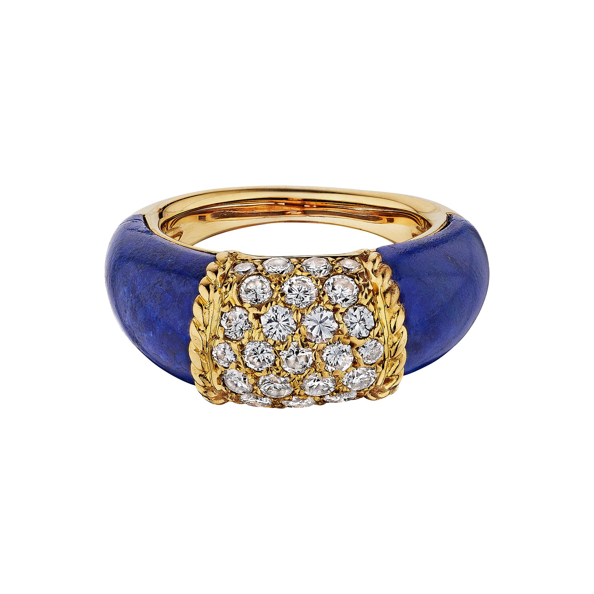 Van Cleef & Arpels Paris Philippine Diamond Gold Modernist Ring