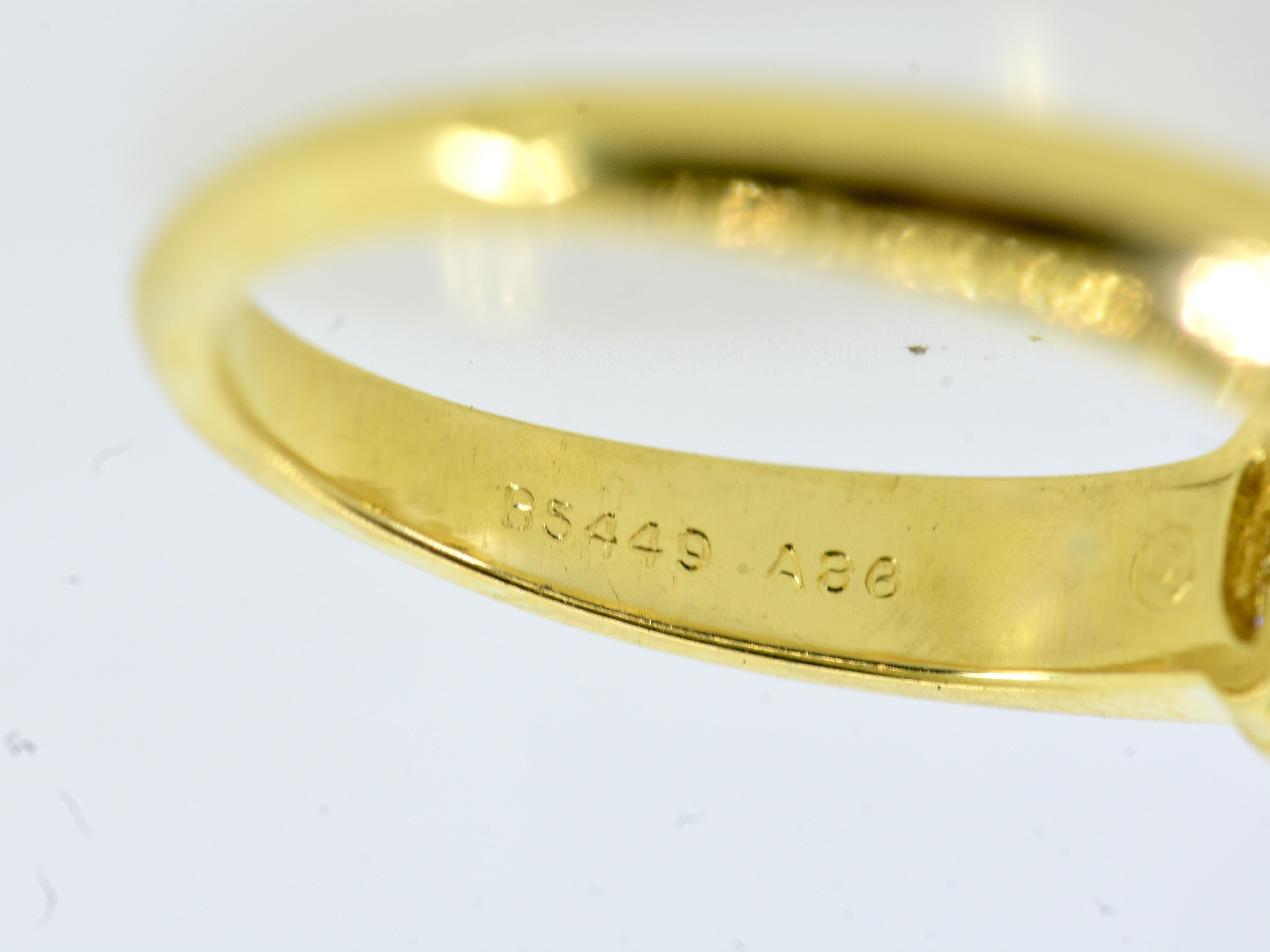 Van Cleef & Arpels, París, Anillo Celeste de diamantes blancos y oro amarillo de 18 quilates en venta 6