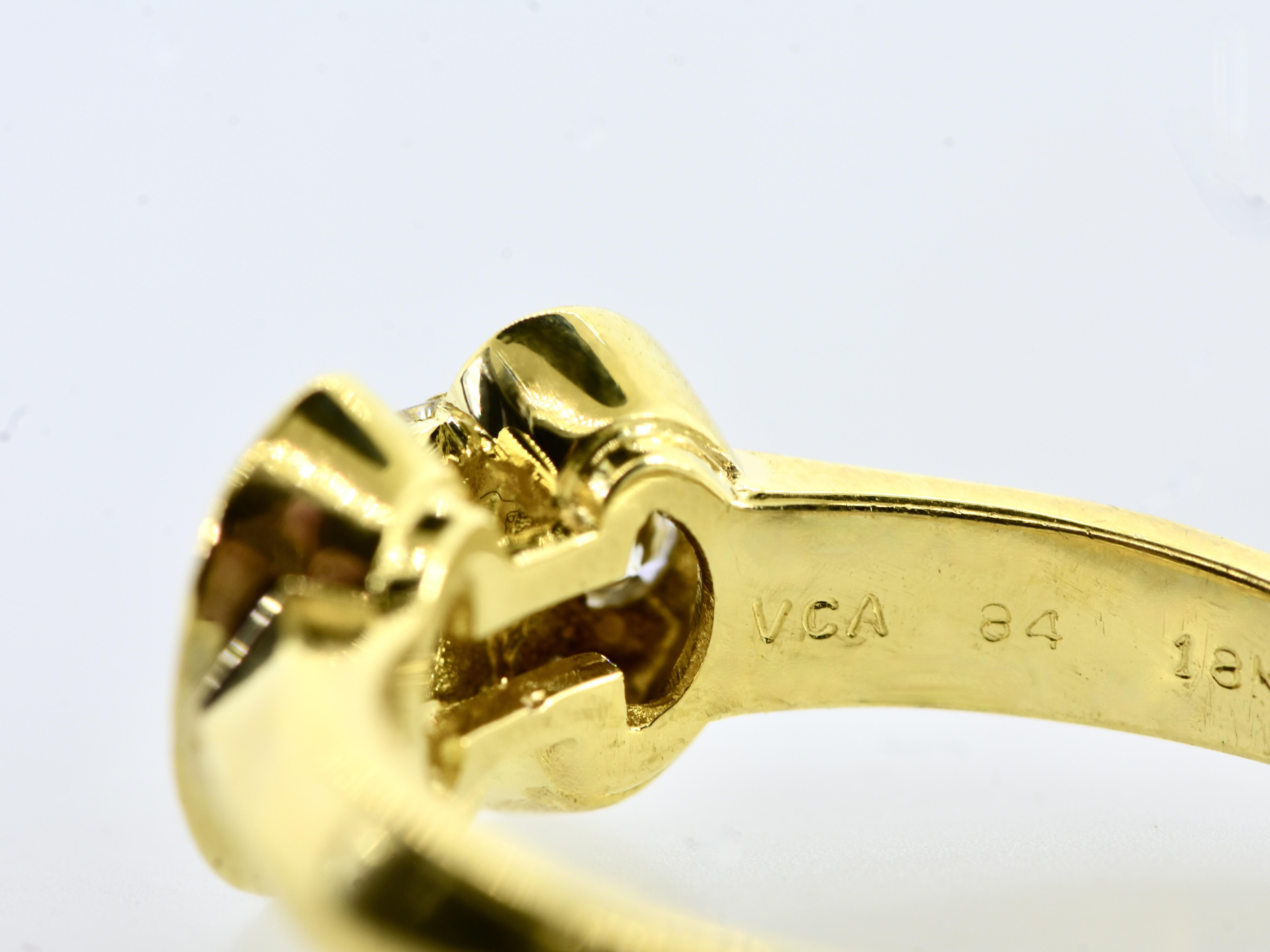 Van Cleef & Arpels, París, Anillo Celeste de diamantes blancos y oro amarillo de 18 quilates en venta 7