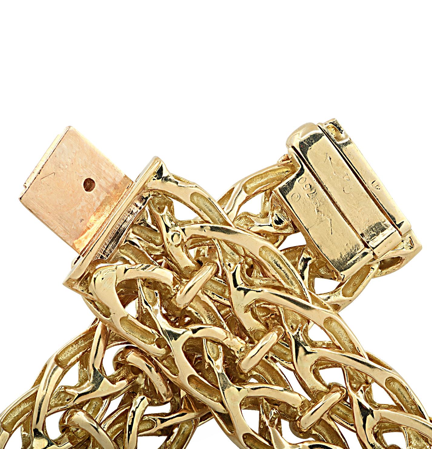 Van Cleef & Arpels, Paris Yellow Gold Collar Necklace In Good Condition In Miami, FL