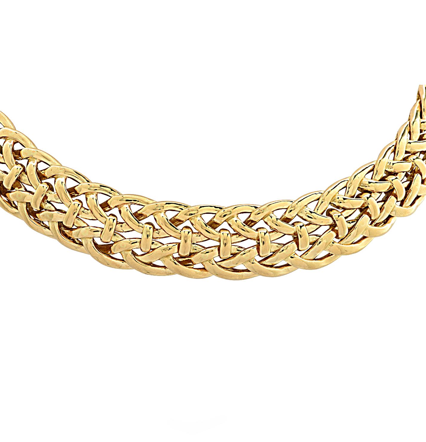 Van Cleef & Arpels, Paris Yellow Gold Collar Necklace 1