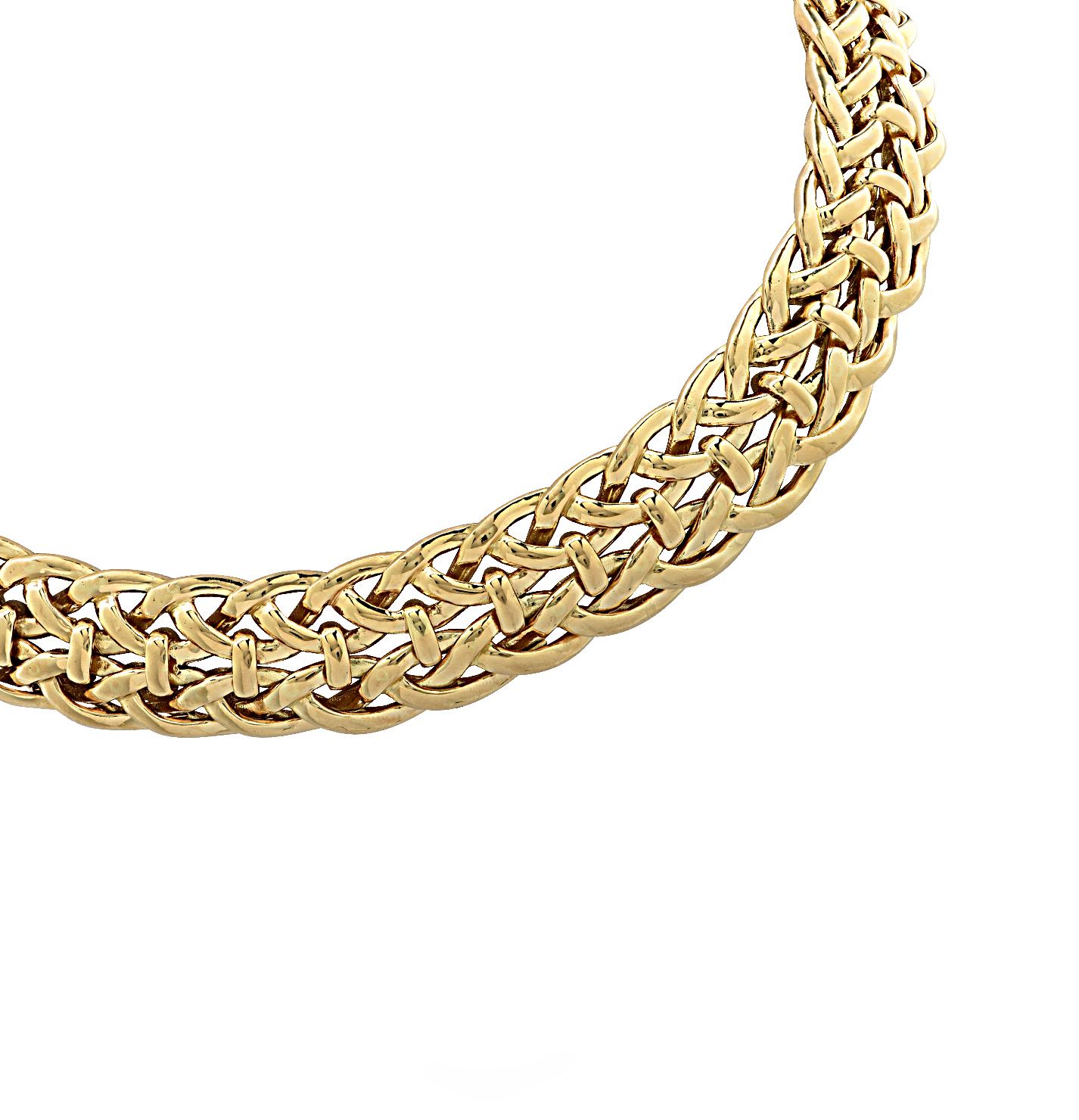 Van Cleef & Arpels, Paris Yellow Gold Collar Necklace 2
