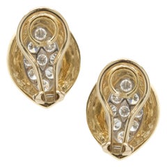 Van Cleef & Arpels Pave Diamond Marquise Shape Earrings