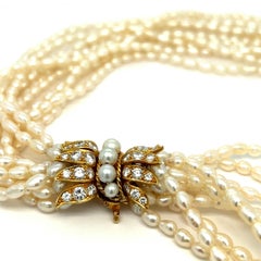Van Cleef & Arpels Pearl Diamond Necklace