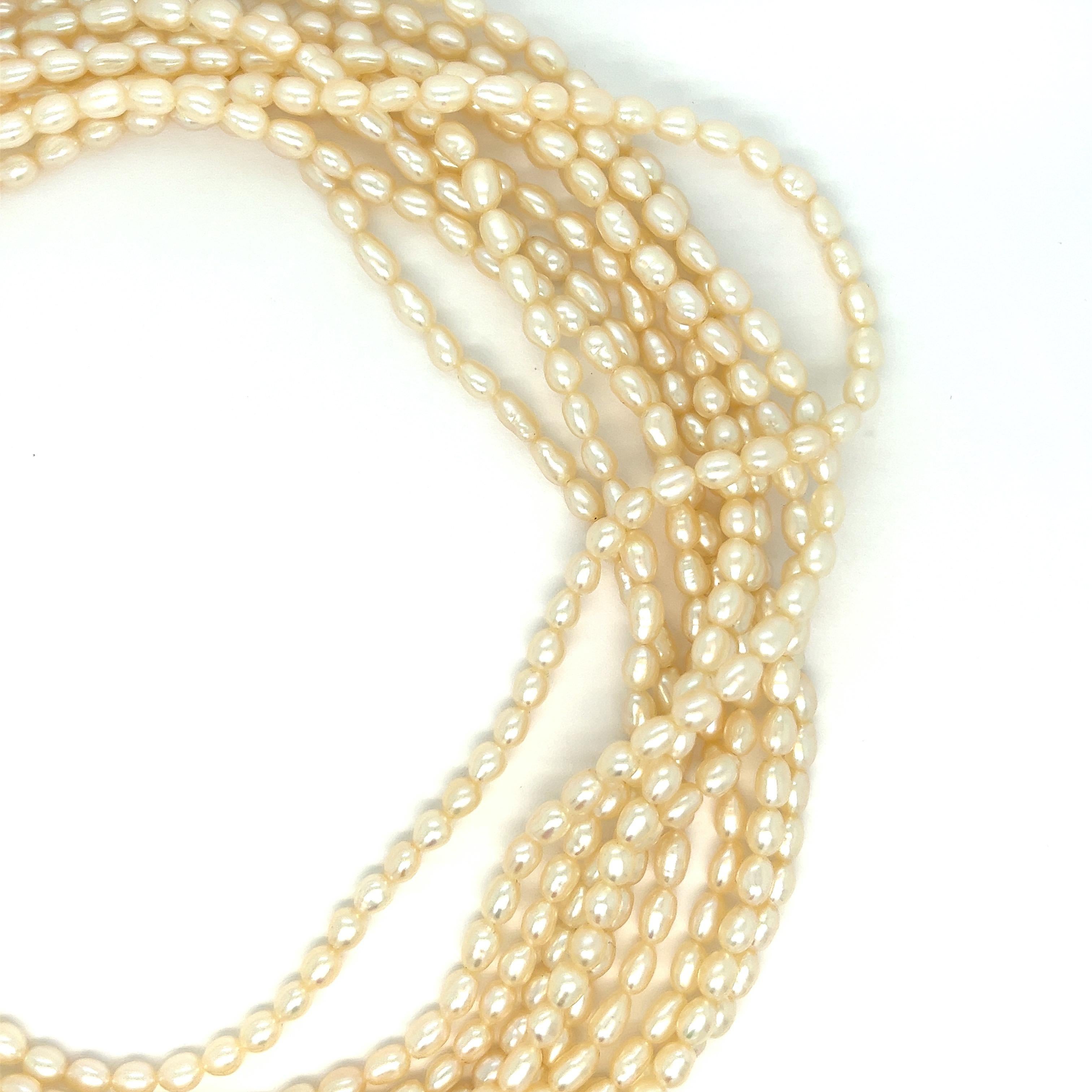 Van Cleef & Arpels Perlen-Diamant-Halskette im Zustand „Hervorragend“ im Angebot in New York, NY