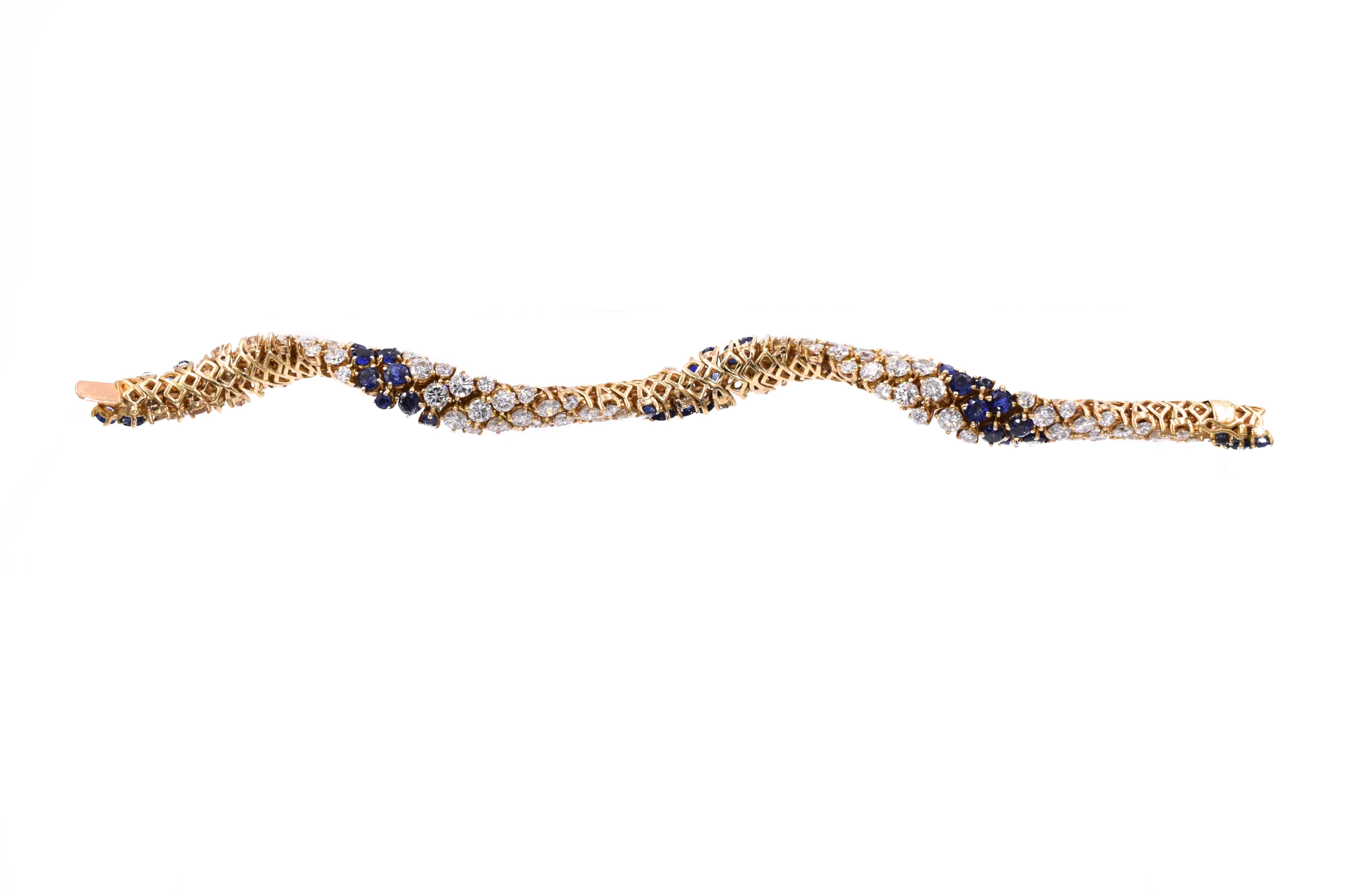 Taille ronde Van Cleef & Arpels Bracelet français « Palmouse » en vente