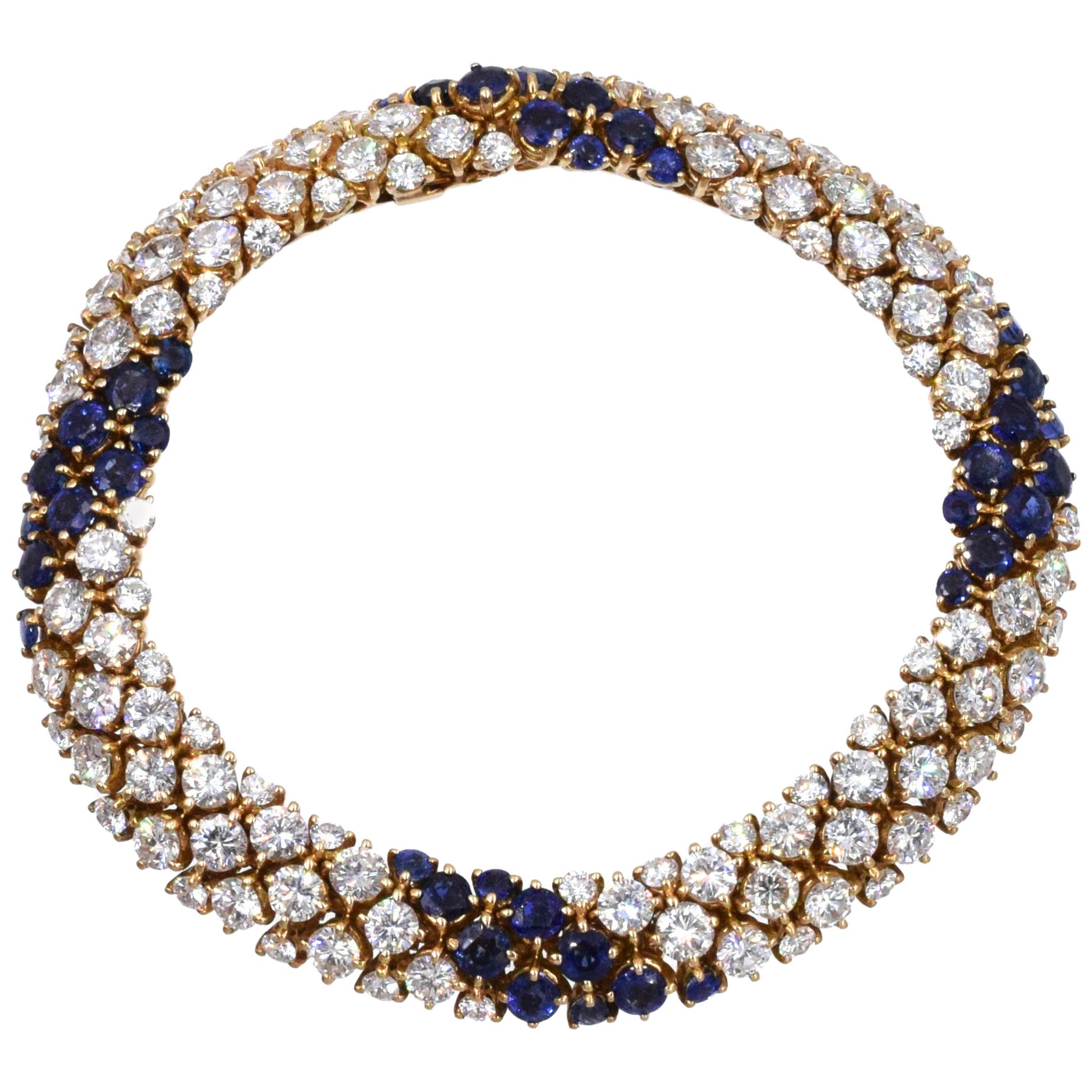 Van Cleef and Arpels Diamond 'Fleurette' Bracelet For Sale at 1stDibs