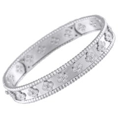 Pulsera Van Cleef & Arpels Perle de oro blanco de 18 quilates y 1,78 ct de diamantes