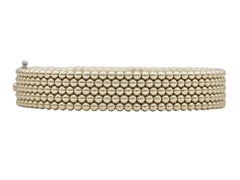 Van Cleef & Arpels Perlée Bracelet 18K Yellow Gold & Diamonds Size S