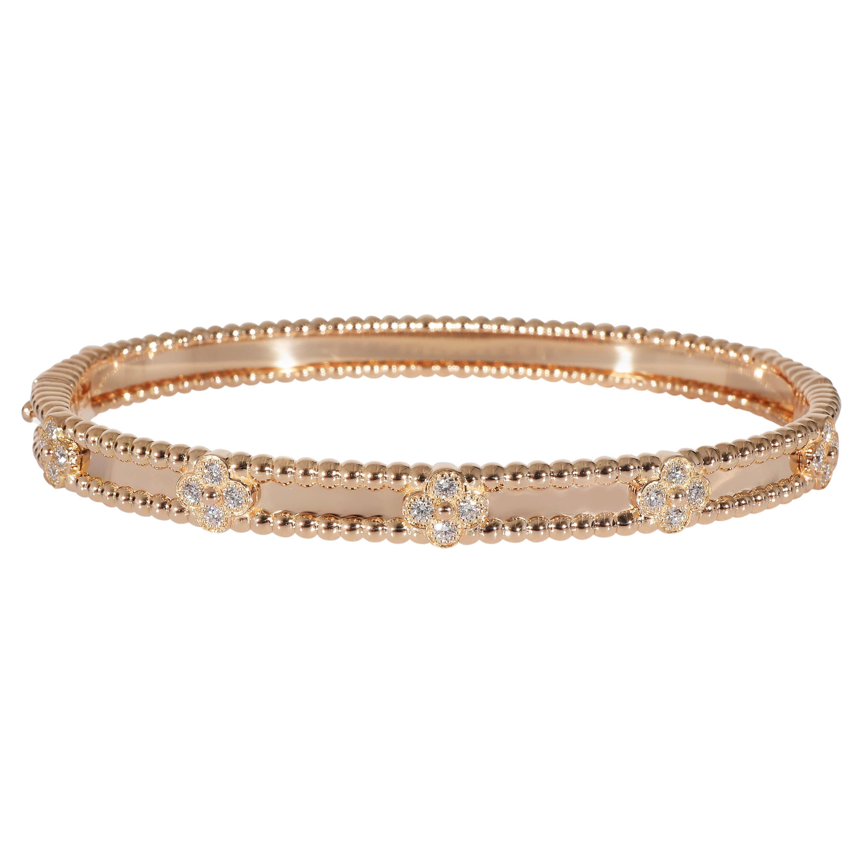 Van Cleef & Arpels Perlee Bracelet in 18k Rose Gold 0.68 CTW