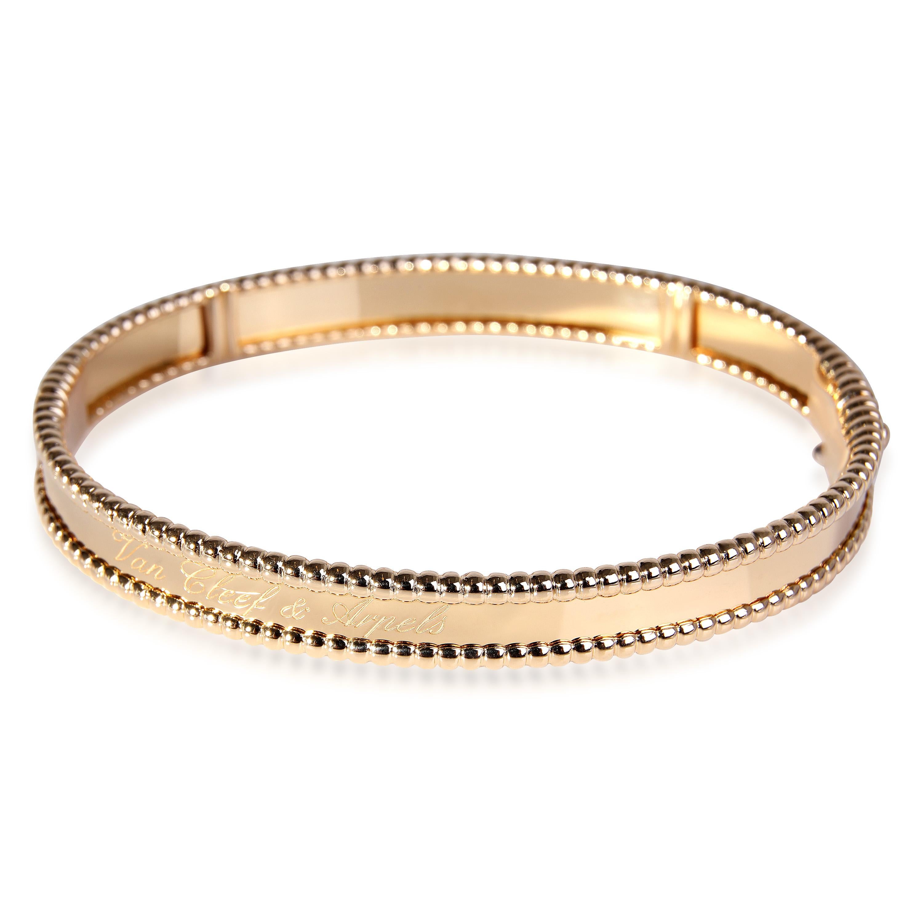 Van Cleef and Arpels Perlee Bracelet in 18k Yellow Gold For Sale at