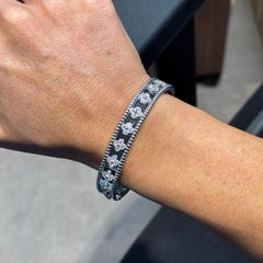 Van Cleef & Arpels Perlée Clovers Diamond Bangle Bracelet