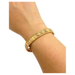 Van Cleef & Arpels Perlée Clovers Diamond Bracelet 18K Rose Gold Small Model