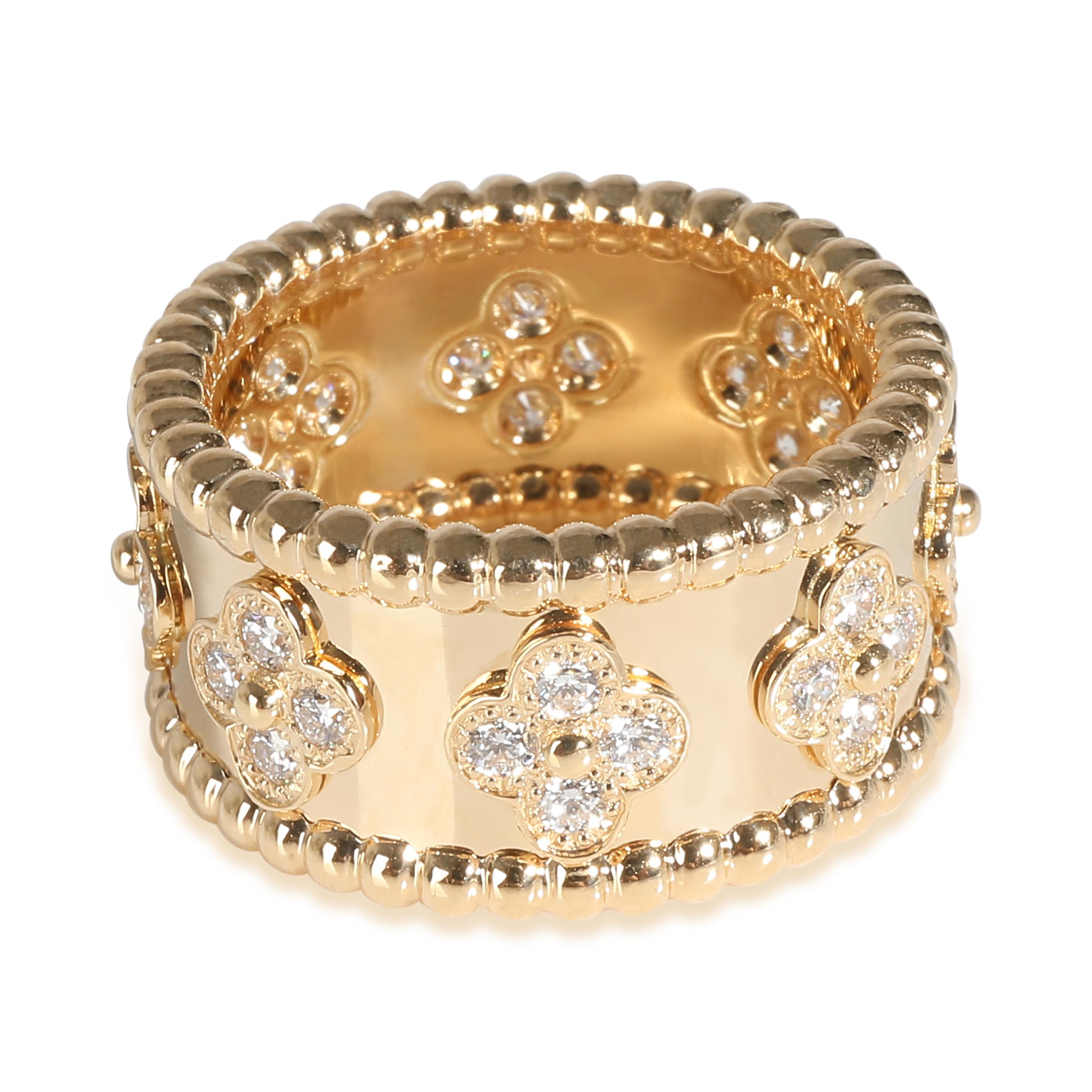 Van Cleef & Arpels Perlee Clovers Ring, Medium Model in Yellow Gold 0.71 CTW

PRIMARY DETAILS
SKU: 141060
Listing Title: Van Cleef & Arpels Perlee Clovers Ring, Medium Model in Yellow Gold 0.71 CTW
Condition Description: Drawing inspiration from the