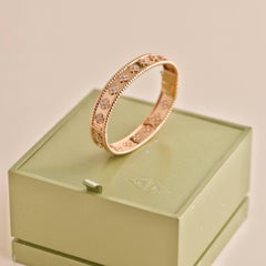 Van Cleef & Arpels Perlée Clovers Rose Gold Diamond Bracelet Medium Model