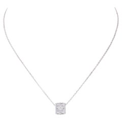 Van Cleef & Arpels Perlée Clovers White Gold Diamond Pendant