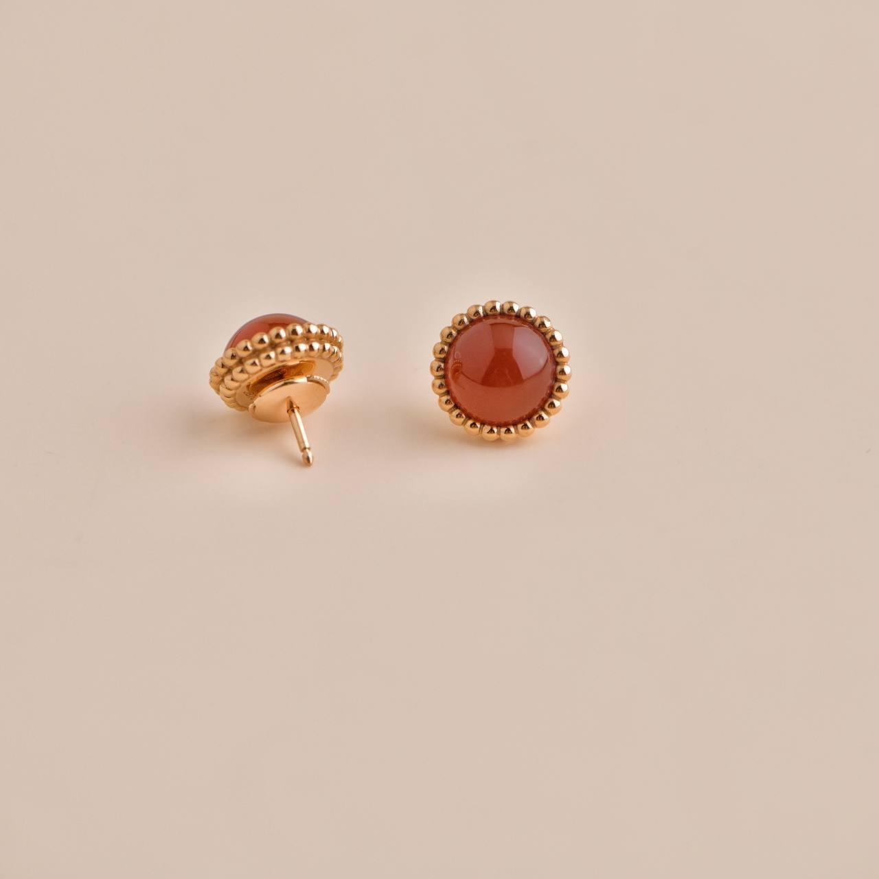 van cleef red earrings