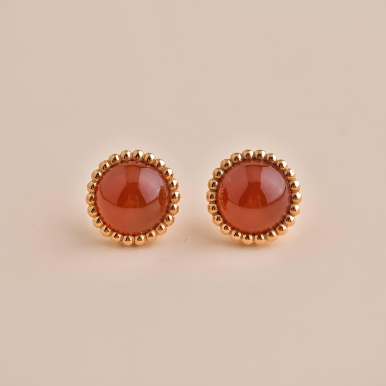 van cleef earrings red