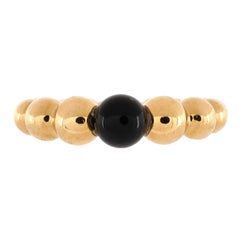Van Cleef & Arpels Perlee Couleurs Variation Ring 18k Yellow Gold with Onyx