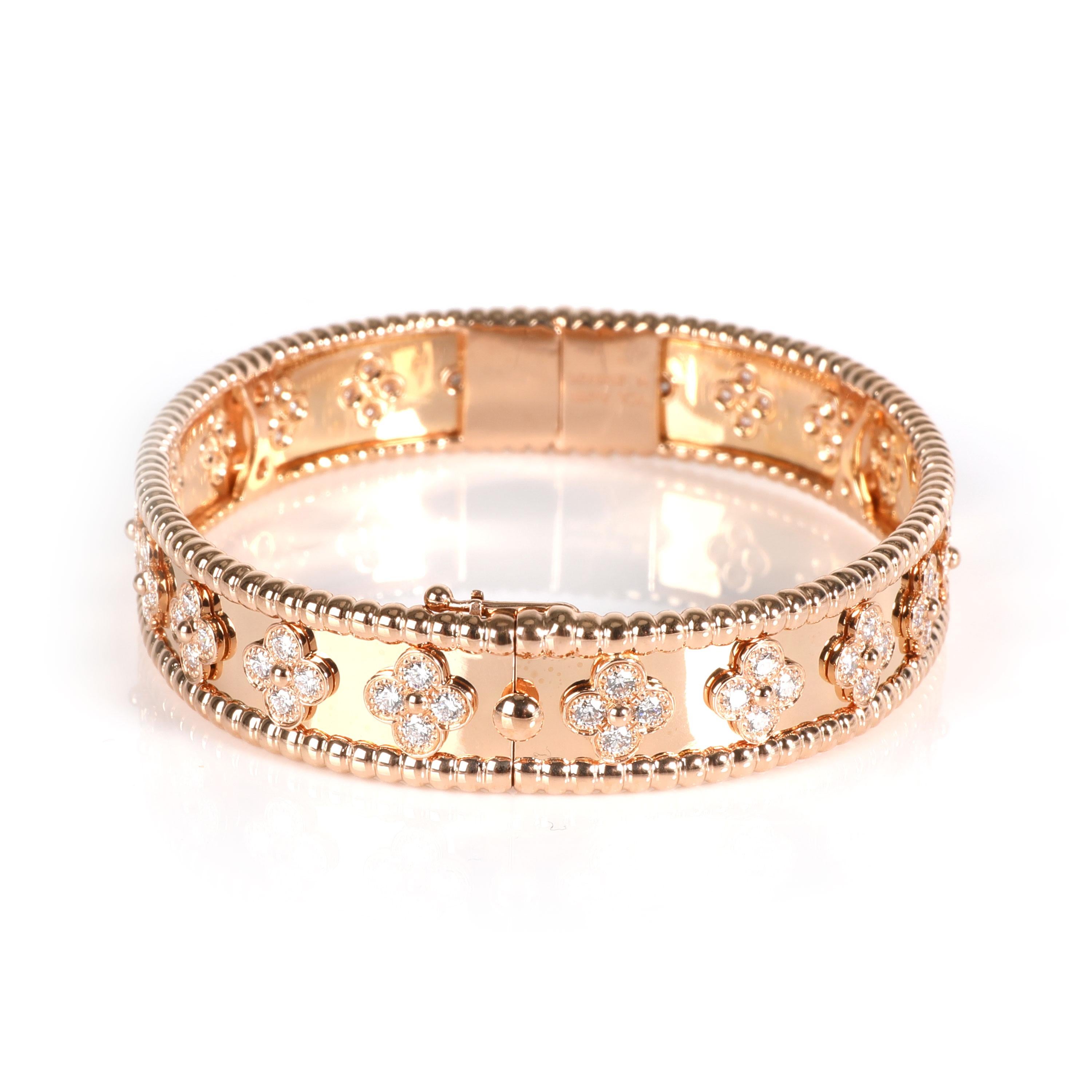 van cleef gold diamond bracelet