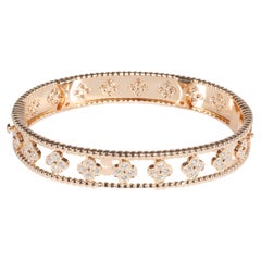Van Cleef & Arpels Perlee Diamond Bracelet in 18k Rose Gold 1.79 CTW
