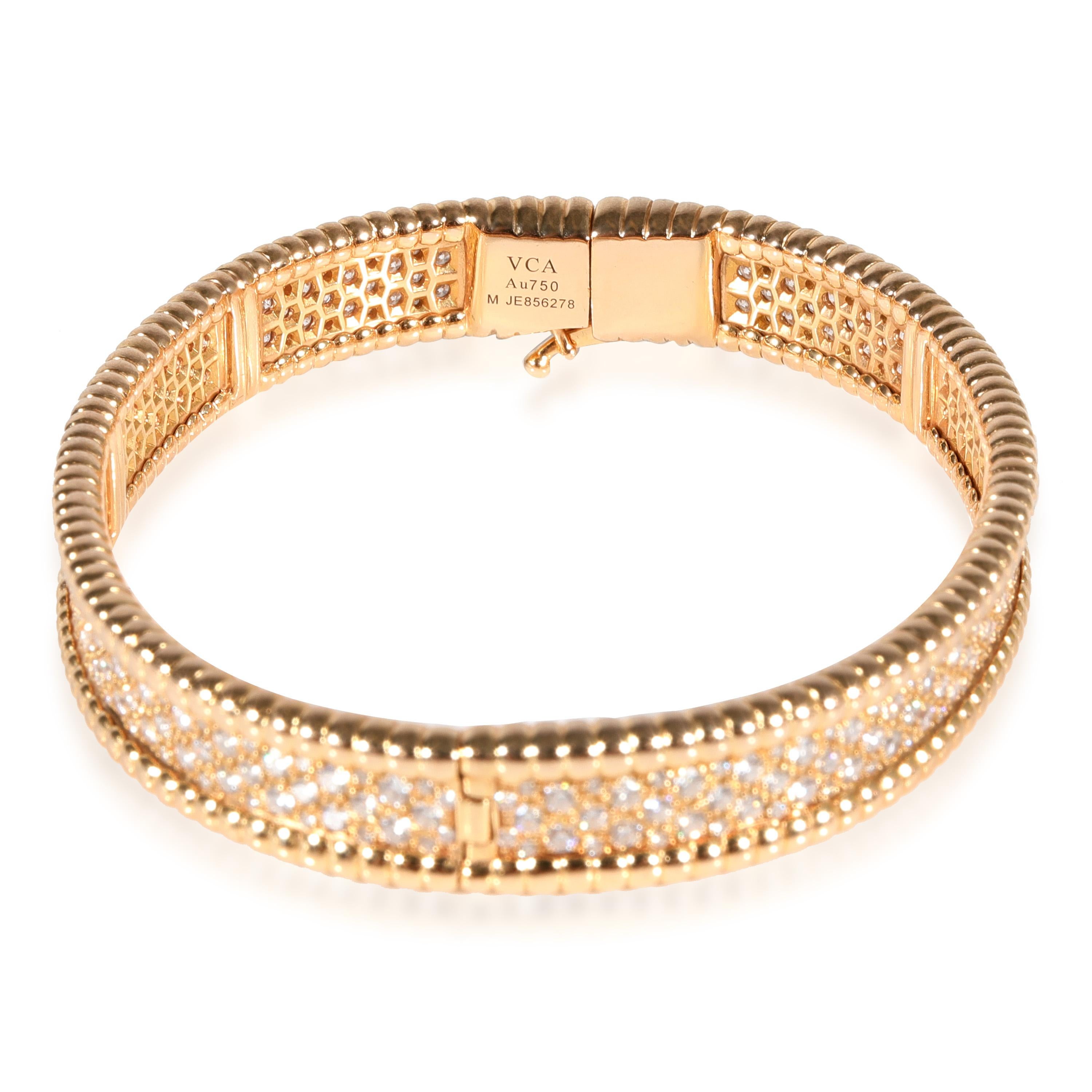 van cleef perlee diamond bracelet