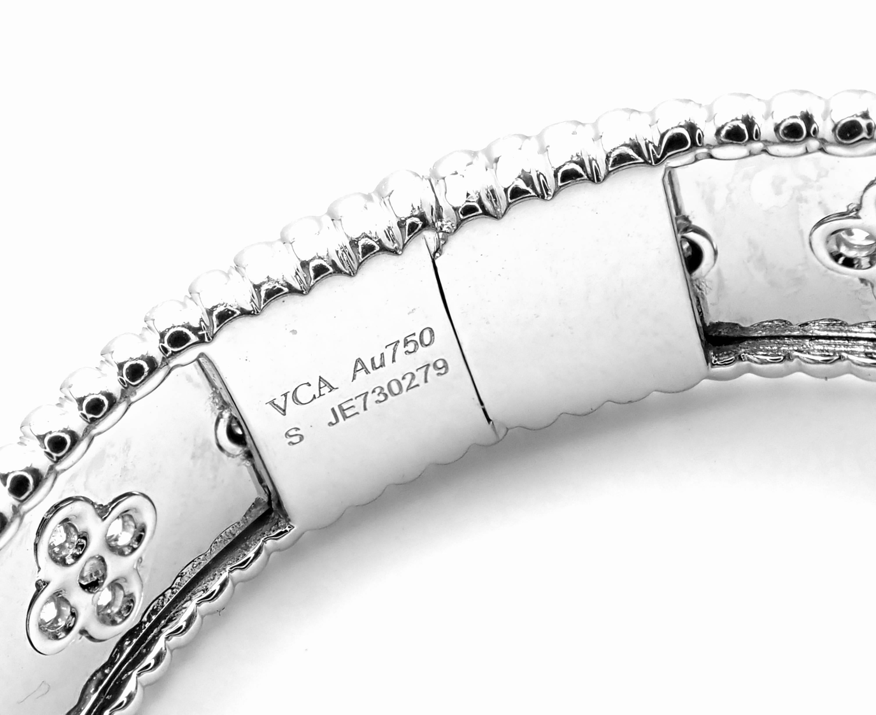 vca white gold bracelet