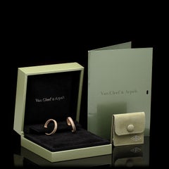 Van Cleef & Arpels Perlee Diamond Hoop Earrings