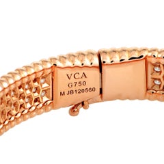 Van Cleef & Arpels Bracelet en or rose avec diamant perlé