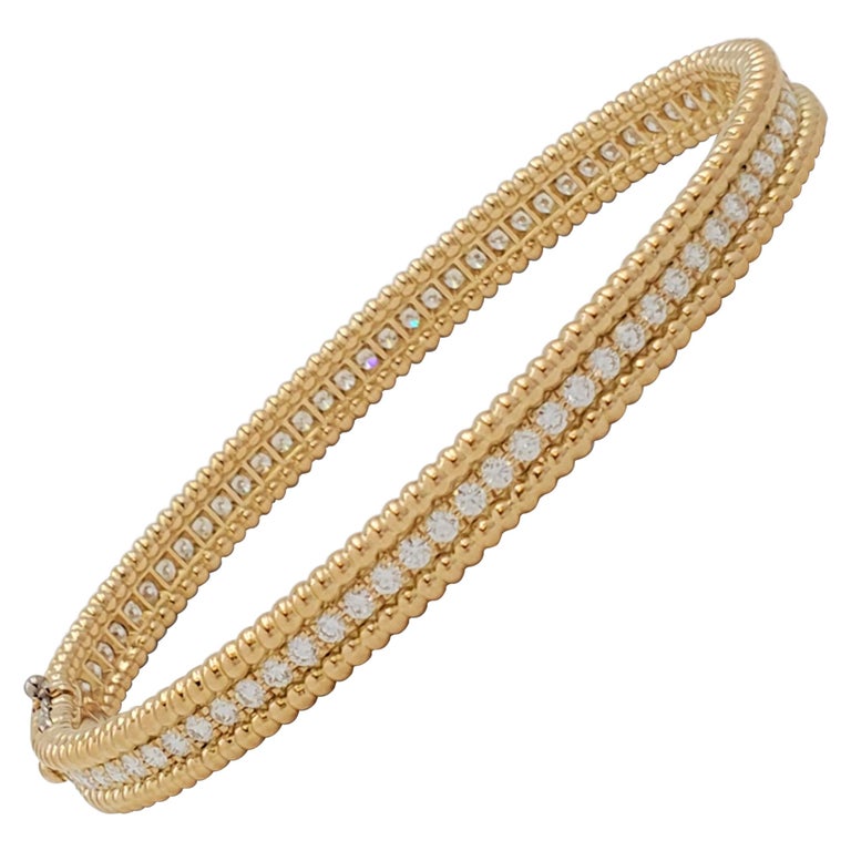 Van Cleef and Arpels 'Perlée' Diamonds Bracelet, Medium Model at 1stDibs | van  cleef perlee diamond bracelet