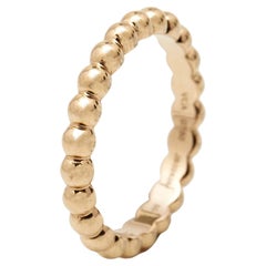 Van Cleef & Arpels Perlée Pearls 18k Rose Gold Medium Model Ring Size 50