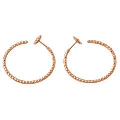 Van Cleef & Arpels Perles Perlées d'Or Rose 18k Boucles d'oreilles Petit Modèle