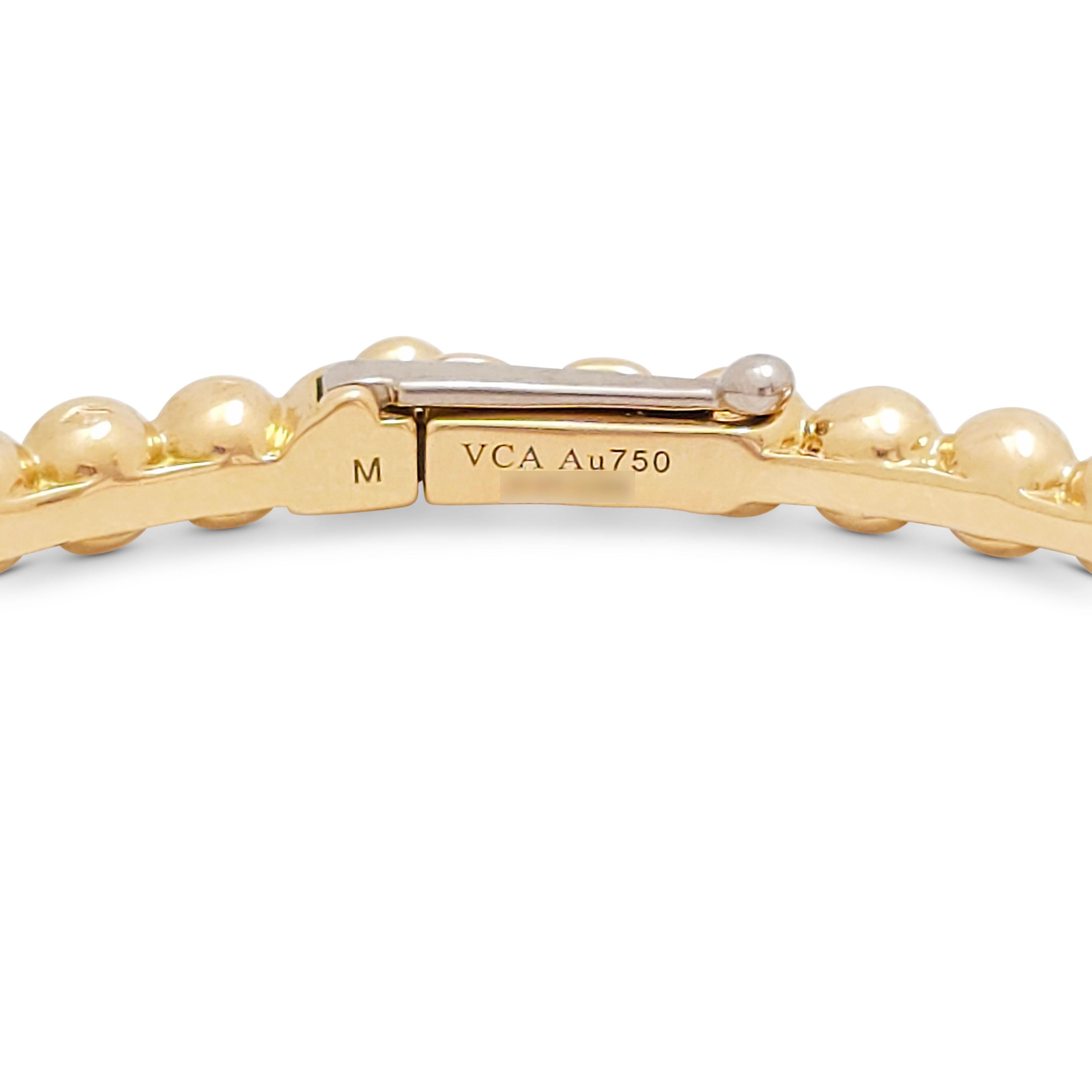 Contemporary Van Cleef & Arpels Perlée 'Pearls of Gold' Bracelet, Medium Model
