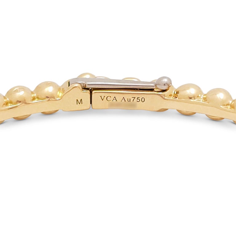 Van Cleef Arpels Perlée 'Pearls of Gold' Bracelet, Medium Model