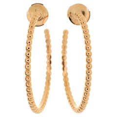 Van Cleef & Arpels Perlee Perle d'oro Orecchini a cerchio in oro rosa 18 carati Piccolo