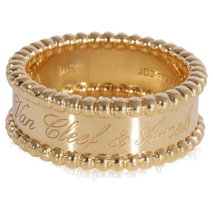 Van Cleef and Arpels Perlee Ring in 18k Yellow Gold For Sale at 1stDibs ...