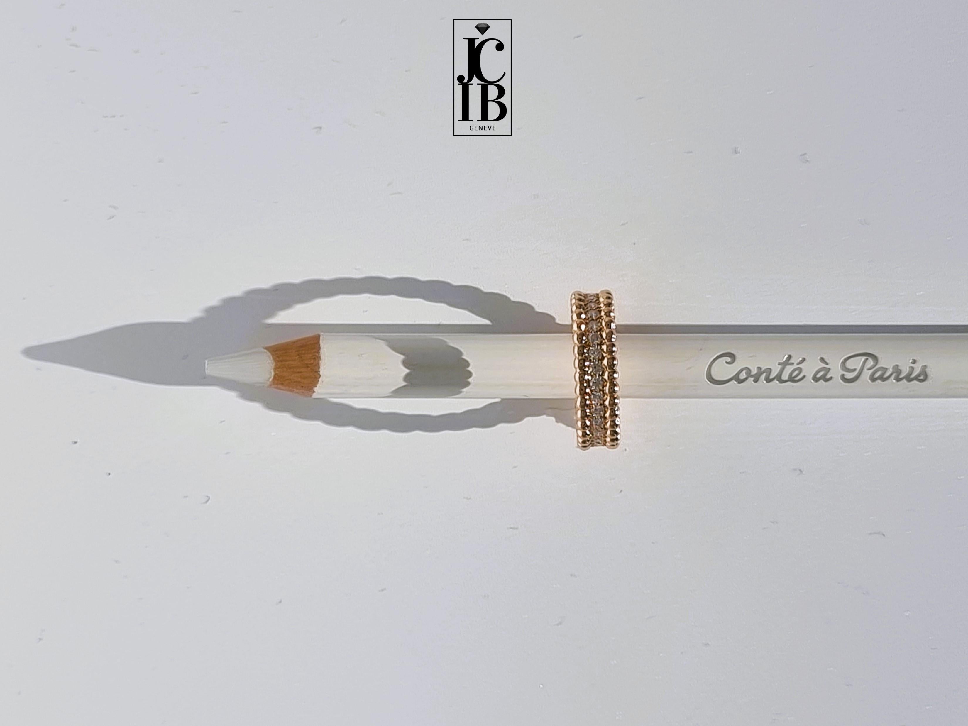 Brilliant Cut VAN CLEEF & ARPELS PERLEE rose gold and diamonds 2022 ring For Sale