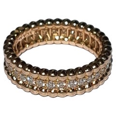 VAN CLEEF & ARPELS PERLEE rose gold and diamonds 2022 ring