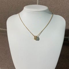 Van Cleef & Arpels Perlée Rose Gold Diamond Pendant Necklace