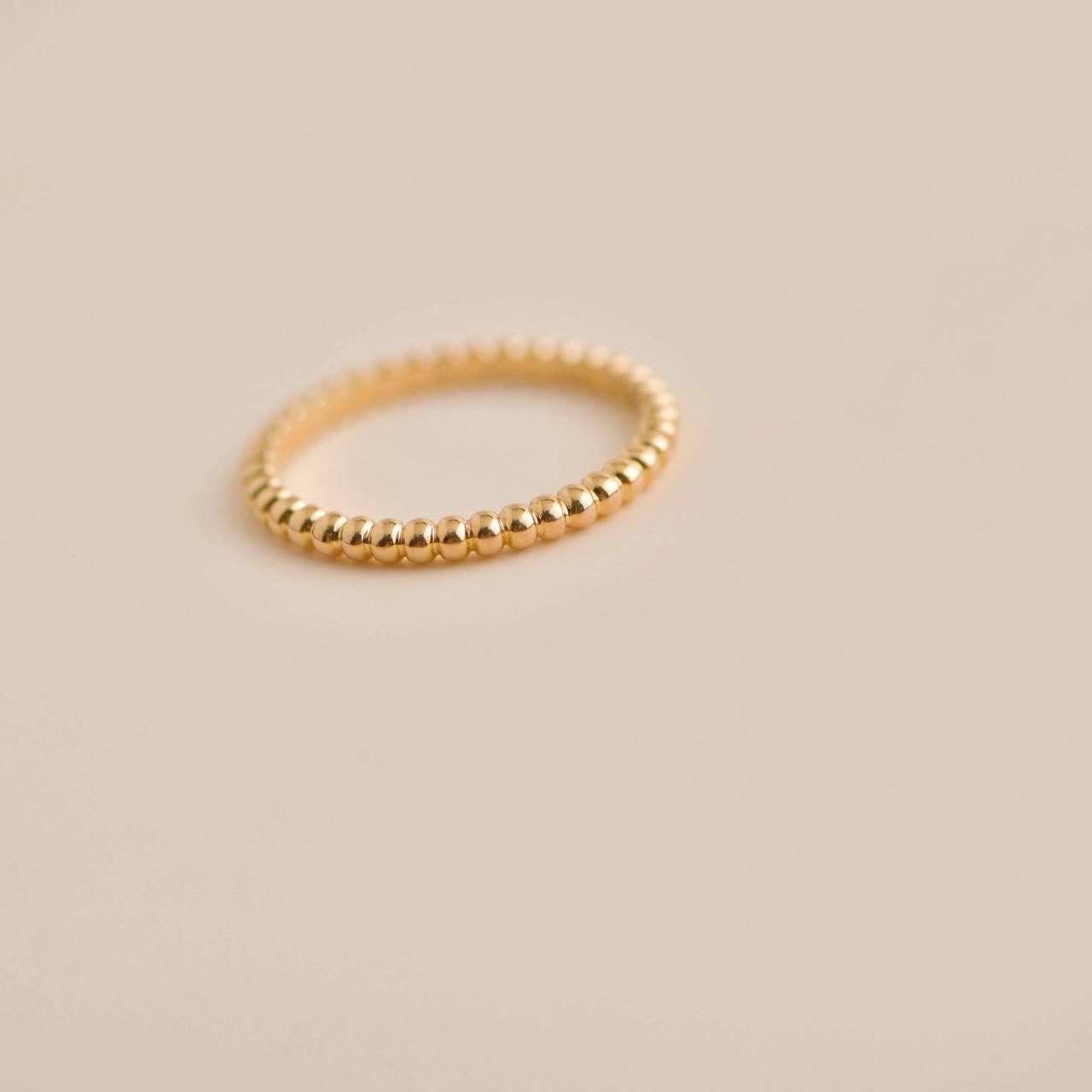 Van Cleef & Arpels Perlée Rose Gold Ring Small Model 1